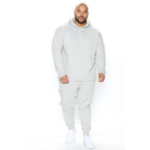 Conjuntos de chándales de invierno para hombre al por mayor con bolsillos de canguro para hombre Unisex 100% algodón polar Sudadera con capucha de gran tamaño conjuntos de 2 piezas - Product Image 5