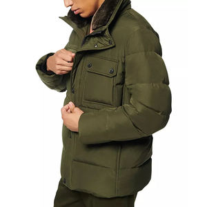 2023 personnalisé européen oem urbain en gros hommes manteaux personnalisé brillant coton hiver bulle hommes duvet designer bouffant veste de rembourrage - Product Image 3