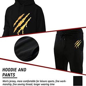 Men 2 Piece <b>Hoodie</b> Fleece Lining Tracksuit Sets Pullover <b>Hoodies</b> Jogging Suits <b>Christmas</b> Gifts for Men - Product Image 3