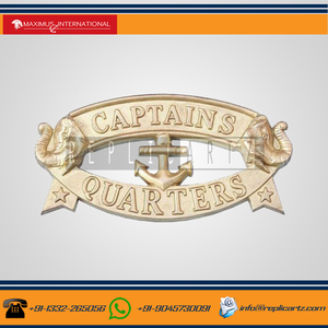 Letrero de Latón para Cabina del Capitán, Placa Metálica de Pared, Decoración Náutica Vintage para Hogar, Oficina, Hotel y Cabaña - Product Image 2