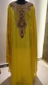 ฟาราชาคาฟตานาบีอะบายาดูไบ Abaya Kaftan ดีไซน์งานคริสตัลคุณภาพสูง - Product Image 5