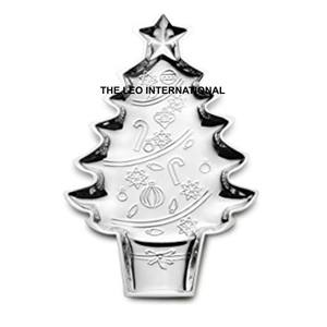 ถาดตกแต่งคริสต์มาสทรงต้นไม้สแตนเลสสตีลขัดเงาสไตล์อเมริกัน ของขวัญเทศกาล - Product Image 1
