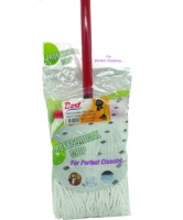 Mopa Industrial para Limpieza de Suelos 300 gr con Palo/Mango FANATIK Ecológica con Escurridor Deslizante Duradera de Alta Calidad Profesional