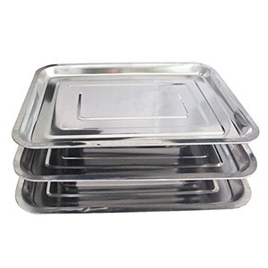 13 "X 10" Lab เครื่องมืออุปกรณ์สักถาด CE เครื่องมือผ่าตัดทางการแพทย์,Holloware 304ถาดสักสแตนเลส - Product Image 2