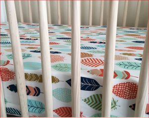 Drap de berceau personnalisé OEM pour bébé drap de berceau ajusté 100% drap de berceau unisexe en coton biologique de marque privée - Product Image 1