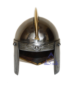 Mini armure médiévale viking personnalisée, casque en argent, style antique, guerrier en fer, pour l'acier découpé à la main, style vivant - Product Image 3