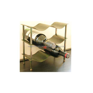 ขาตั้งขวดไวน์โลหะเหล็กสามชั้นสำหรับตกแต่งบ้าน - Product Image 1