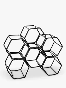 Casier à vin en métal nid d'abeille fait à la main 6 bouteilles grossiste personnalisé fabricant vente directe d'usine - Product Image 3