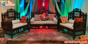 <b>Moroccan</b> Wedding Sangeet Ceremony Furniture Set Pakistani Wedding Heena Party Stage <b>Sofa</b> Set Muslim Nikah Mehndi Function <b>Sofa</b> - Product Image 6