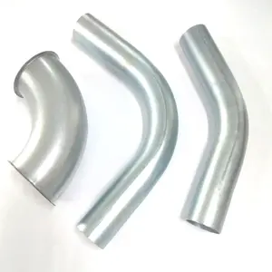 Curve per tubi a raggio lungo a 90 gradi zincate e acciaio inossidabile per sistemi di canalizzazione ad alta e media pressione
