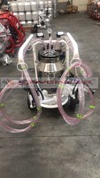 Nouvelle machine à traire électrique double pour vaches avec moteur et pompe, seau en aluminium