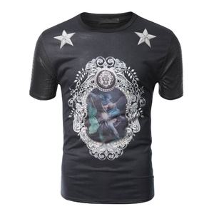 เสื้อยืดแขนสั้นคอกลมชายหญิง,เสื้อยืดลำลองผ้าฝ้ายลายกราฟิก - Product Image 1