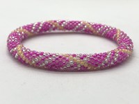 Bracelets et joncs en perles de verre cristal/strass du Népal – Perles de rocaille au crochet faites à la main, tendance, pour femme, cadeau pour mariage, anniversaire, fête