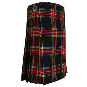 Noir Stewart Tartan Kilt Sett Motif 13oz 24 \ "Longueur 36 \" Taille Matériau Acrylique - Product Image 4