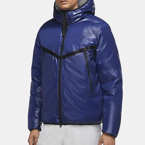 Chaquetas de lluvia de nailon para hombre 2025 hechas a medida, cortavientos con capucha y cremallera para invierno, servicio OEM disponible - Product Image 5