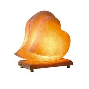 Lampe à sel créative en forme de cœur himayayan, matériel organique et déformations sculptées - Product Image 2