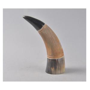 Cuerno decorativo de búhos para vajilla y diseño moderno, forma de cuerno natural, cuerno decorativo de mesa con jarrón de madera, en venta - Product Image 2