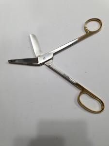 Ciseaux à anneau large Lister, manuels, en acier inoxydable 410, 8 pouces, instrument pour pansements, pour la chirurgie des oreilles, des yeux, du nez et de la gorge - Product Image 3