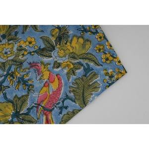 <b>Indian</b> Floral Bird Print Cotton Fabric Women's Clothing Fabric for Curtains Dress Bags - Product Image 4