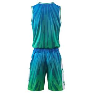 Uniforme de baloncesto sin mangas para hombre, Jersey de Color sólido con diseño personalizado - Product Image 2