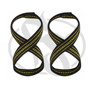 Custom Logo Figure 8 Weight Lifting Straps Gym Workout Gym Training Powerifting Strap - Product Image 1