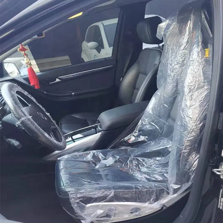 Universal descartável plástico transparente assento cobre para automóveis reparação e manutenção kit de proteção do carro impermeável tampa do assento de carro