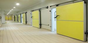 Stainless Steel <b>Sliding</b> Type Frozen Room Doors with Electric Side Opening and Thermal Insulation - Product Image 3