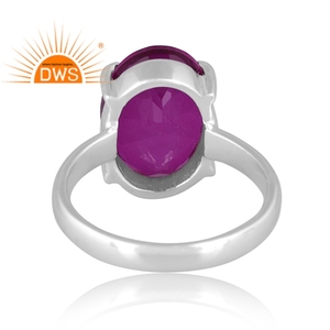 Bague empilable en argent sterling fin avec rubis double naturel et tourmaline quartz, fabricant de bijoux - Product Image 4