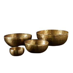 Ensemble de 6 bols à fruits secs en laiton couleur or, de qualité supérieure, forme ronde, pour servir des fruits et des en-cas, pour usage domestique - Product Image 5
