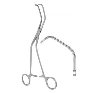 Ochsner Atrauma Aortic Clamp Forceps สแตนเลส23.5ซม.หัวใจและหลอดเลือดเครื่องมือผ่าตัดคุณภาพเยอรมันสแตนเลส - Product Image 2