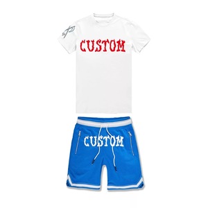 Ensemble T-shirt et short pour homme de haute qualité avec logo personnalisé par sublimation, 100% polyester coton, écologique et respirant, pour usage extérieur - Product Image 5