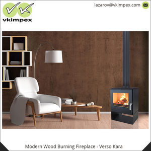 Estufa quemadora de madera para habitaciones, capacidad de calefacción de 100-120 m3, peso de 81 kg - Product Image 3