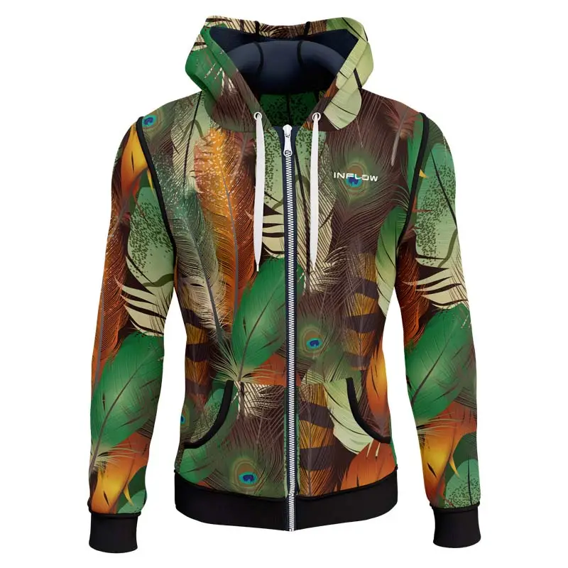 Factory direct custom cheap streetwear Zipper up hoodie oem men full zip hoodie
