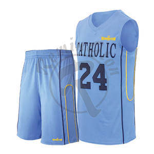 Vente en gros d'uniformes personnalisés avec logo uniforme de maillot de basket-ball fabriqué au Pakistan uniforme de basket-ball confortable pour hommes - Product Image 1