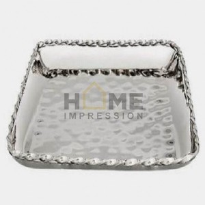Bandeja de aluminio fundido chapado en oro con posavasos con cuentas de mármol, vajilla superventas, posavasos para tazas de té y café para gran oferta - Product Image 5