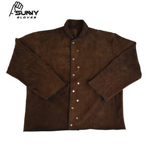 Veste de soudage en cuir fendu, veste de soudage de haute qualité/soudure résistante à la chaleur - Product Image 4