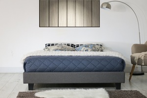 New 2026 MWF Modern Divan <b>Platform</b> <b>Bed</b> <b>Frame</b> with Synthetic Leather/Fabric and Simple Design - Product Image 5