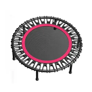 Trampoline d'intérieur avec LOGO personnalisé, petit appareil rond de haute qualité, corps résistant, pour exercice Cardio à domicile, en vente