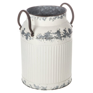 <b>Set</b> of Two Galvanized Planter Different Colors Handmade Fancy Milk Can Classic Stylish Wholesale Decorative Best Flower <b>Vase</b> - Product Image 6