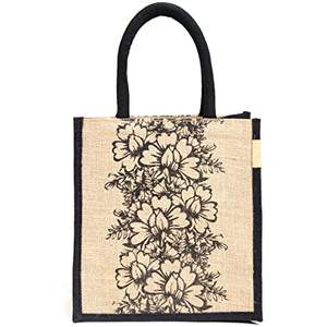 Petits sacs fourre-tout en jute réutilisables de haute qualité en gros fourre-tout en tissu écologique de luxe impression personnalisée souvenir cadeau de mariage sac en jute - Product Image 3