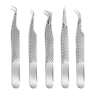Kit de pinces à cils de luxe OEM avec logo personnalisé Outils d'extension de faux cils en acier inoxydable avec livraison DHL - Product Image 1