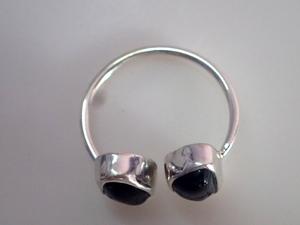 Anillo de plata unisex, piedra preciosa de turmalina negra natural, estilo étnico, certificado de terceros para regalos de fiesta de compromiso de boda - Product Image 4