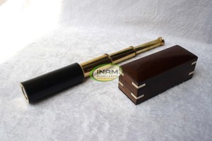 INAM'S-Caja Náutica de madera shisham con telescopio de latón, la mejor calidad - Product Image 2