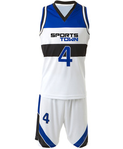 Uniforme de basket-ball d'entraînement de XXS-XXXL unisexe, ensemble de jeunes personnalisé entièrement par sublimation avec bande de logo anti-XXS, tenue en polyester OEM - Product Image 6
