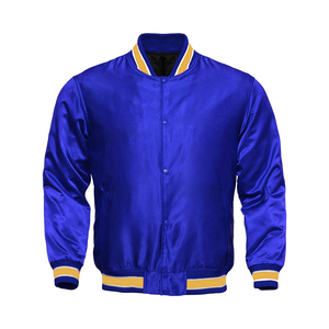 เสื้อแจ็คเก็ตดีไซน์ Letterman สไตล์วินเทจ ผ้าซาติน ระบายอากาศได้ดี แห้งเร็ว เป็นมิตรกับสิ่งแวดล้อม เหมาะสำหรับฤดูใบไม้ร่วง - Product Image 3