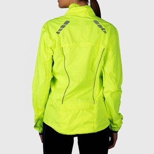 Chaqueta Cortavientos Impermeable para Mujer PIHA SPORTS, Costuras Selladas Transpirables, Detalles Reflectantes, Mangas Desmontables para Ciclismo y Running - Product Image 3
