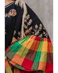 เสื้อปอนโชปักลายเกาะอกแบบไม่มีสายหนัง,เสื้อลำลองสุดหรูสีสวยสะดุดตาสะดุดตาสำหรับรีสอร์ท - Product Image 3