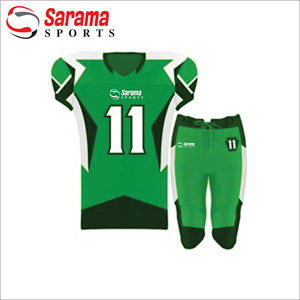 ผ้าที่กำหนดเองตราที่มีคุณภาพสูง Sublimated พิมพ์โลโก้ที่กำหนดเองการออกแบบอเมริกันฟุตบอล - Product Image 2