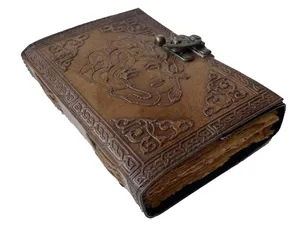 Handmade Grimoire Leather Journal Soul Of Snake Leather Journal Two Thrones One Queen Spell Book Of Shade Witches NOTEBOOK