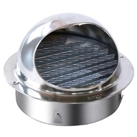 Hotte de ventilation en acier inoxydable pour extérieur, pare-pluie coupe-vent pour mur extérieur, grille ronde de ventilation pour cuisine